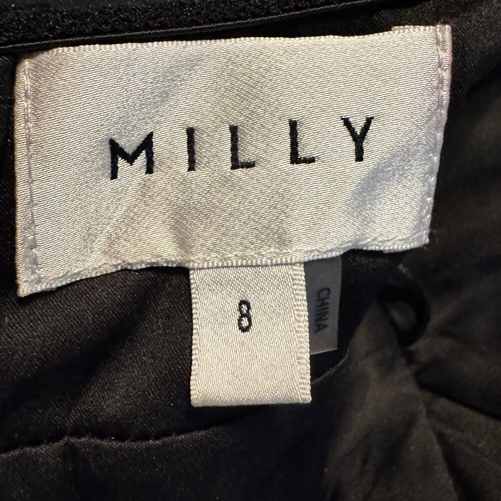 Milly New York Hayden Floral Metallic Halter Dress Open Back Tiered Size 8 - Picture 10 of 16